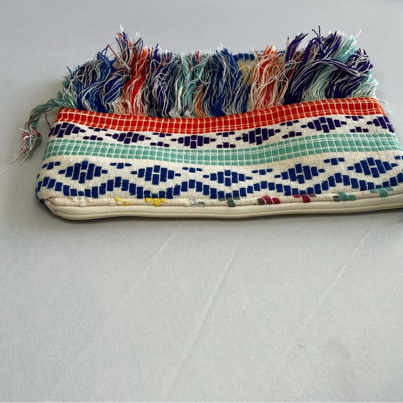 Fringe handbag - canvas colorful prints - Picture 10 of 10